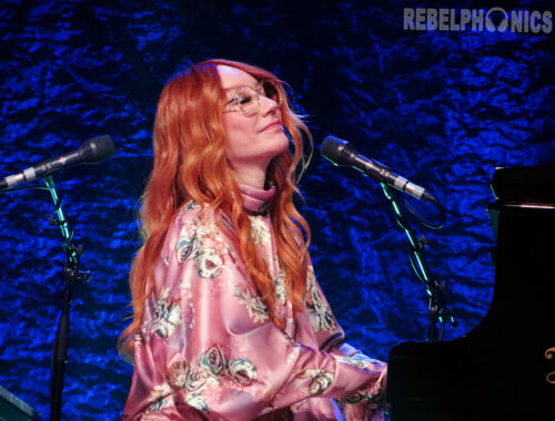 Tori Amos playing piano in Los Angeles