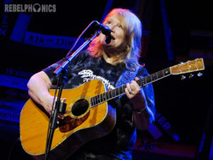 Photo: Annie Govekar. 6/12/23 - Emily Saliers of the Indigo Girls performs at the Ryman Auditorium in Nashville, TN.