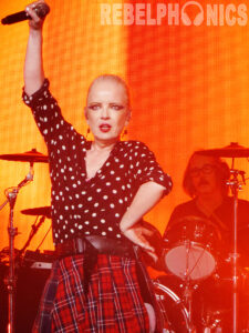 Photo by Annie Marie Govekar. Shirley Manson of Garbage performs at Pine Knob Music Theatre in Clarkston, MI. 7/6/23