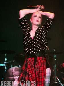 Photo by Annie Marie Govekar. Shirley Manson of Garbage performs at Pine Knob Music Theatre in Clarkston, MI. 7/6/23