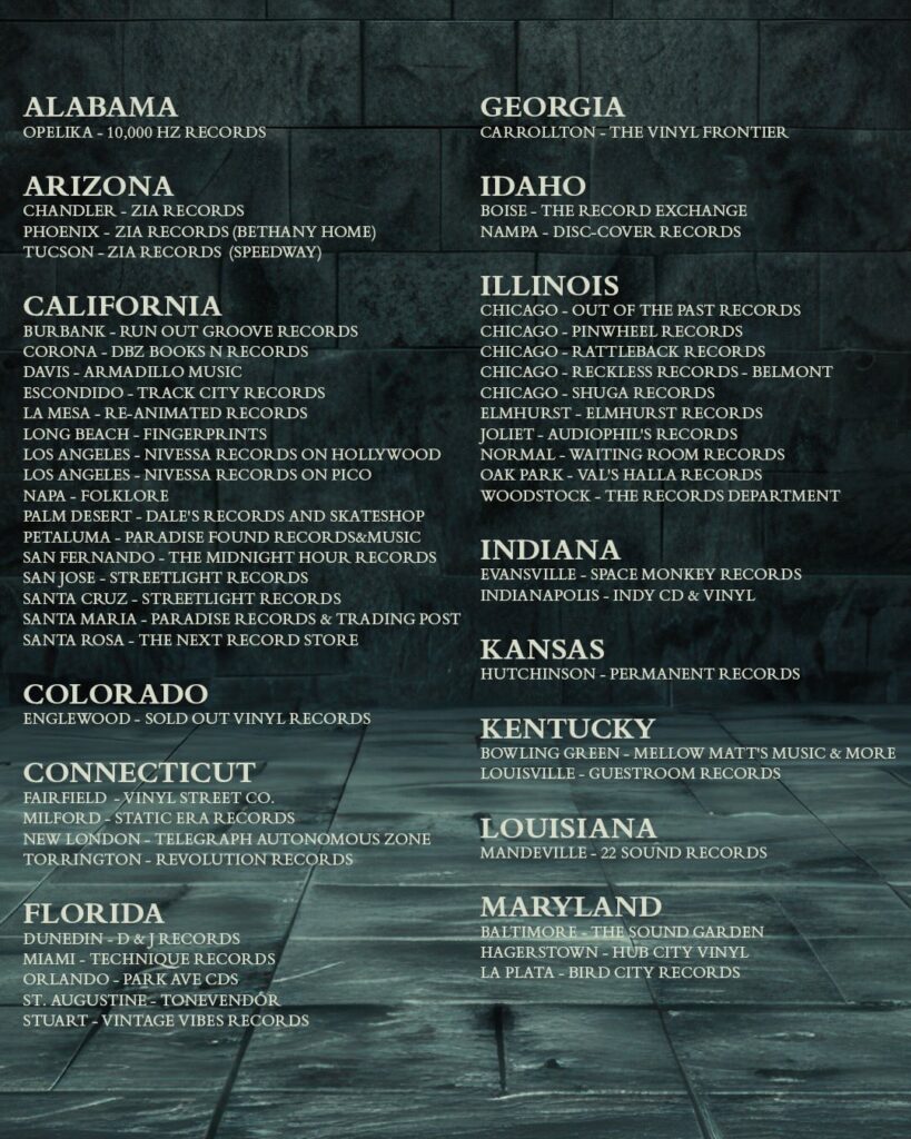 Tori Amos listening party graphic